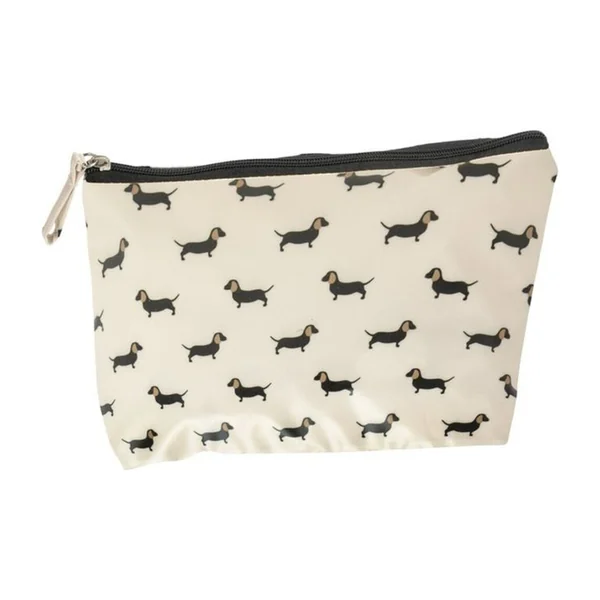 Neceser perros teckel impermeable de 27 x 17 x 6 cm