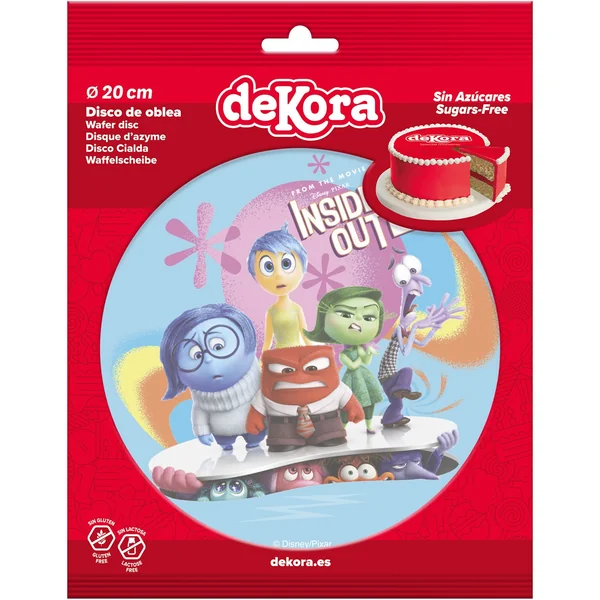 Oblea comestible de Inside out de 20 cm - Imagen 3