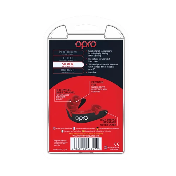 Opro Silver Mouth Guard Juniors - Imagen 4