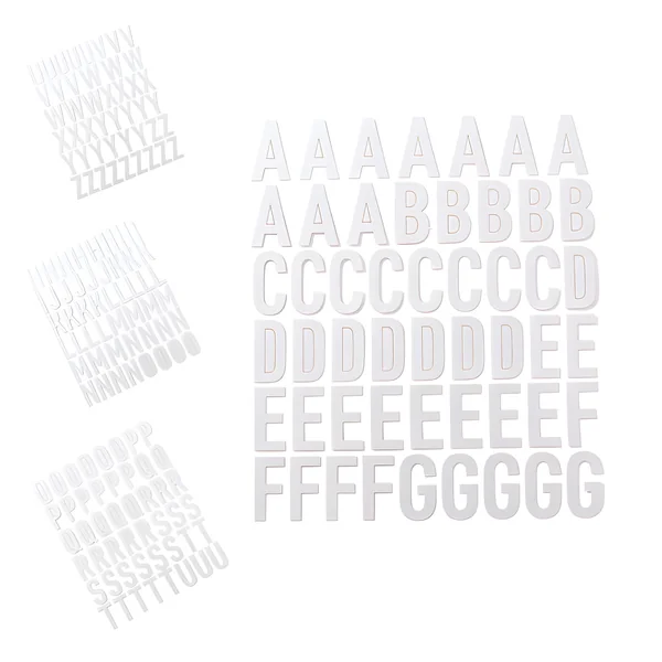 Pegatinas de letras doradas con brillo de 2,5 cm - 4 hojas
