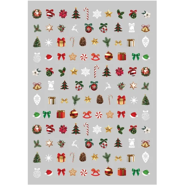 Pegatinas para uñas de Árbol de Navidad - Imagen 2