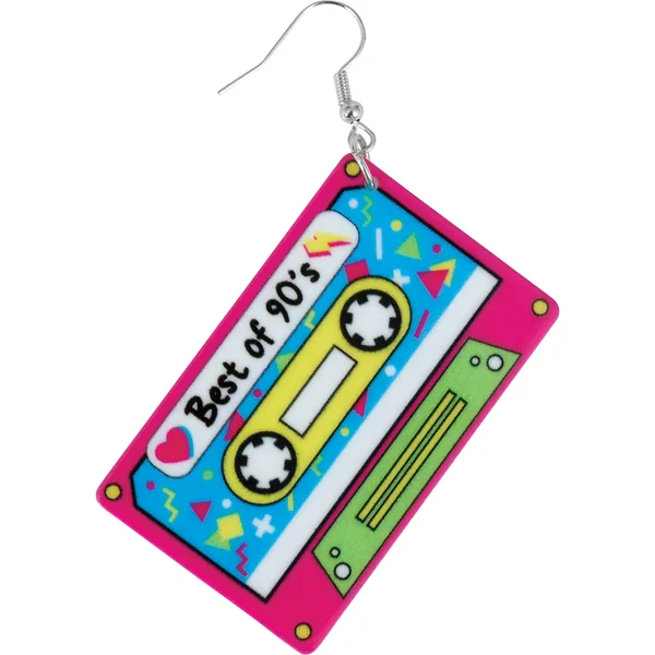 Pendientes de cassette retro - Imagen 2
