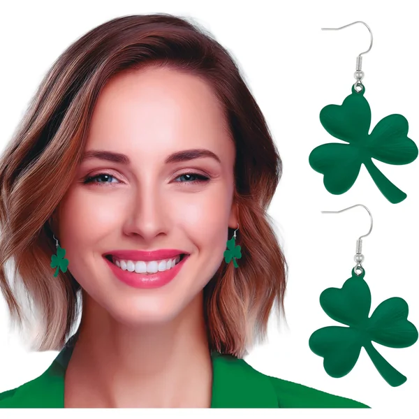 Pendientes de trébol St. Patrick - 1 par