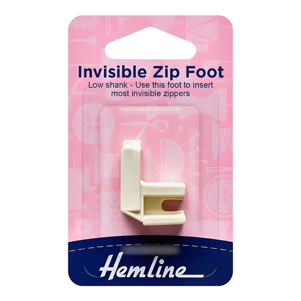 Pie para cremalleras invisibles - Hemline - 1 unidad