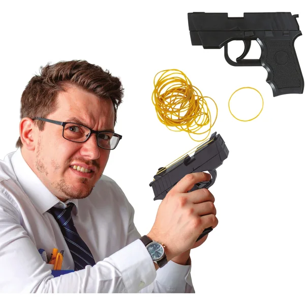 Pistola de gomas elásticas de 17 cm