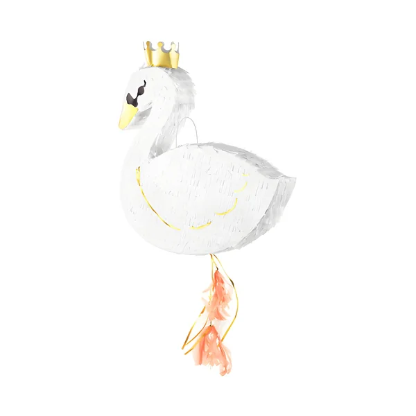 Piñata 3D de cisne de 43,5 x 49,5 x 9 cm