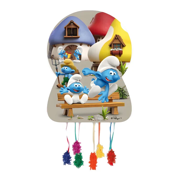 Piñata de Pitufos divertidos 65 x 46 cm