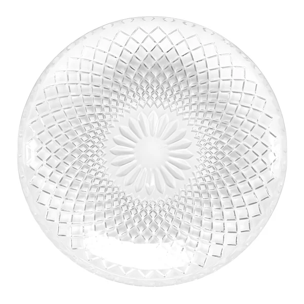 Plato de 19,8 cm de cristal grabado para postre
