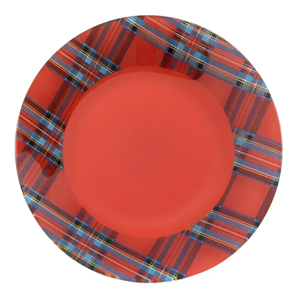 Plato de 25,5 cm cuadros tartan