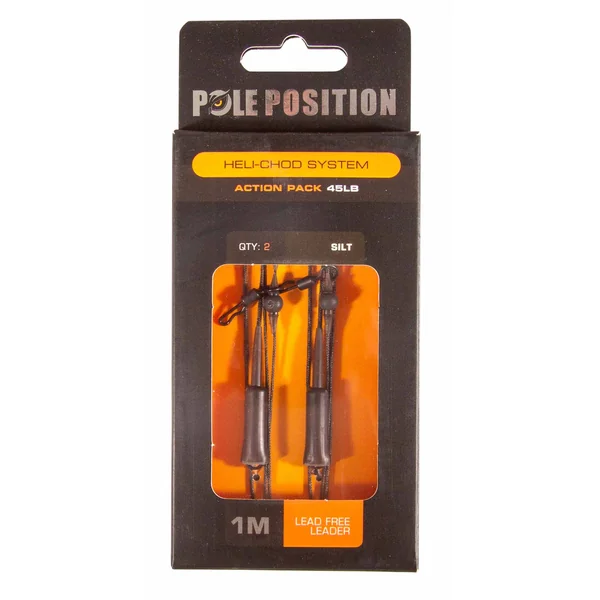 Pole Position Heli-Chod Action Pack Silt 45 lb (1 m)
