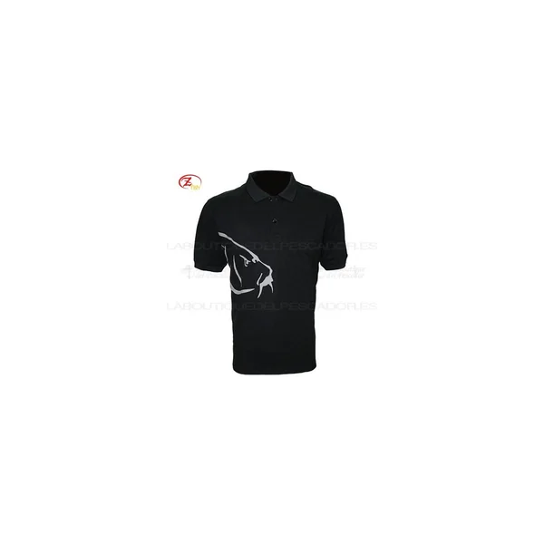 POLO CARP NEGRO ZFISH - Imagen 2