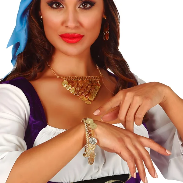 Pulsera con monedas doradas - Imagen 2