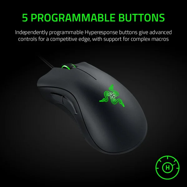 Razer DeathAdder Essential Mouse - Black - Imagen 8