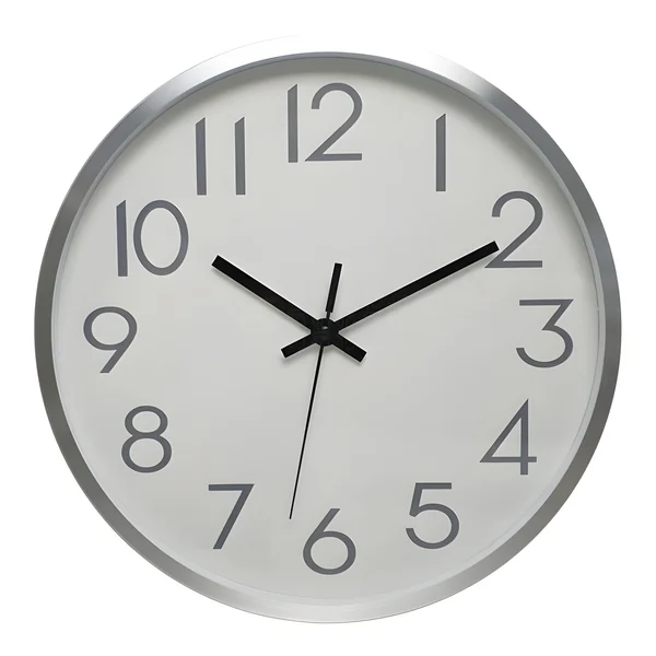 Reloj de pared de aluminio blanco de 40 cm - DCasa