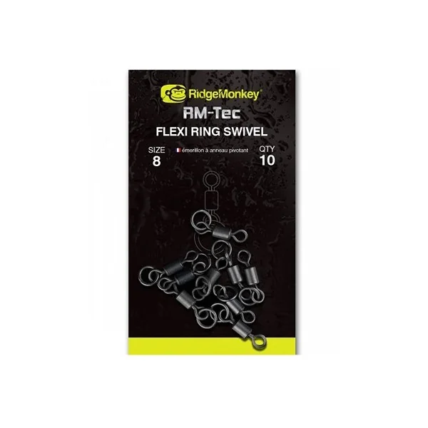 Ridgemonkey flexi ring swivel nº8 10unds