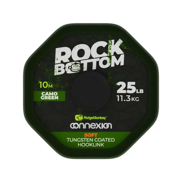 Ridgemonkey rock botton tungsten soft green 25lb 10m