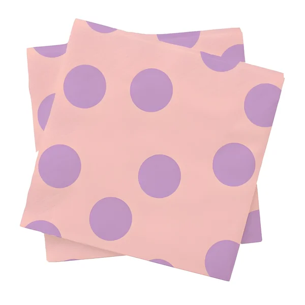 Servilletas de topos lilas de 16,5 cm - 20 unidades
