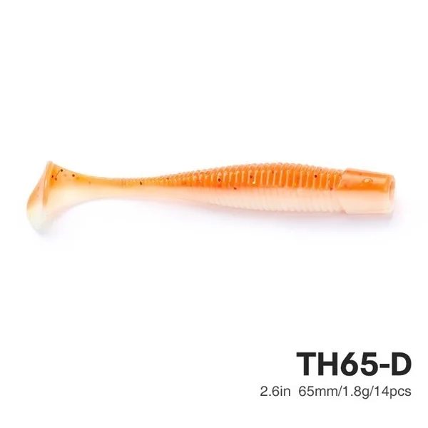 SEÑUELO DE GOMA VINILO TSURINOYA THALLO 14PCS TH65-D