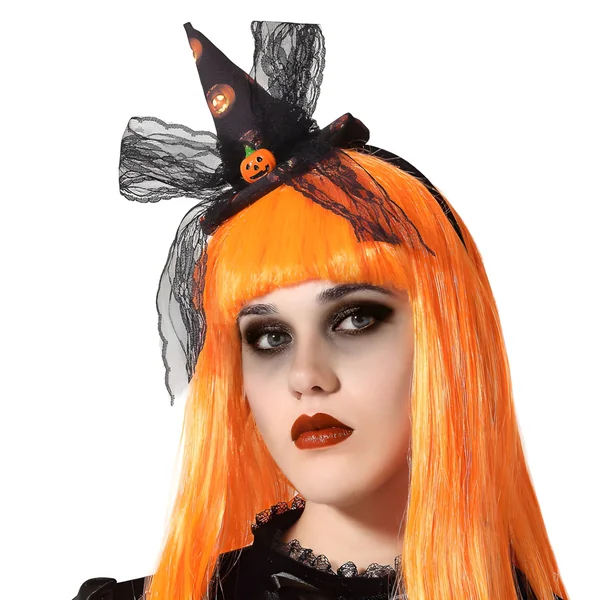 Sombrero de bruja mini con calabazas