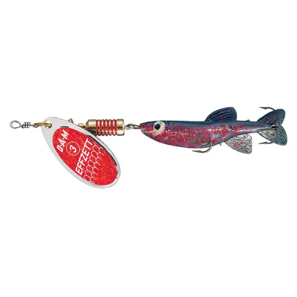Spinner Minnow Red Glitter 3g