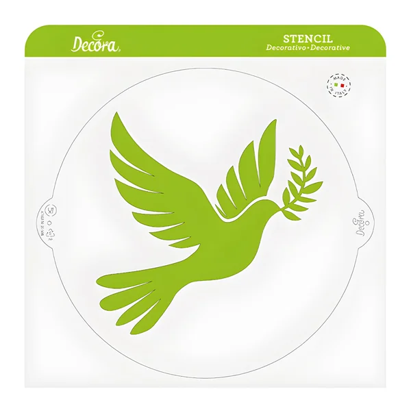 Stencil de paloma de 25 cm - Decora