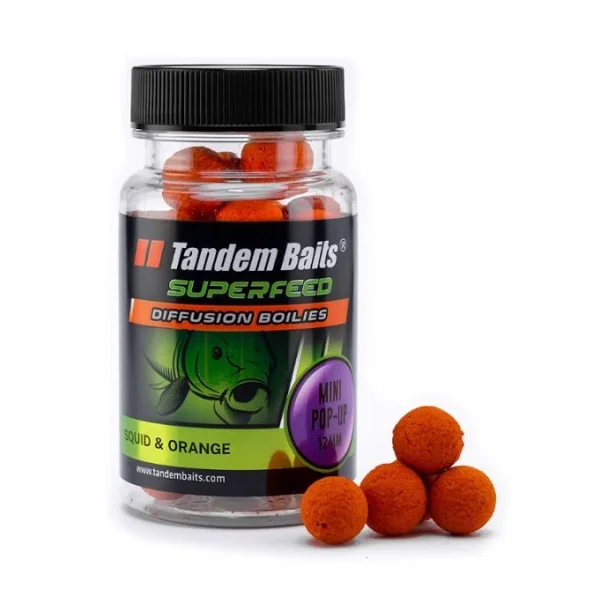 Tandem baits diffusion semi-bouyant squid orange 12mm - Imagen 2
