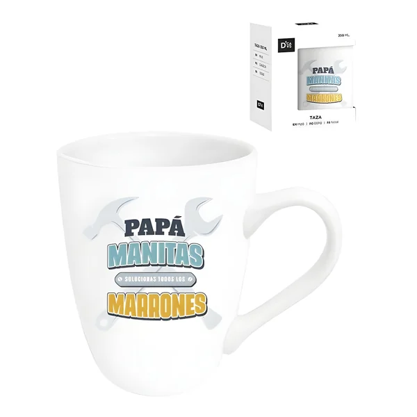 Taza de 350 ml de Papá manitas - Imagen 2