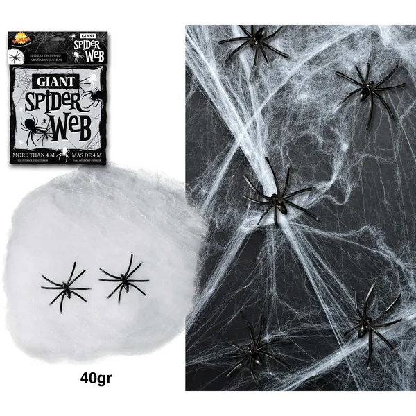 Telaraña de 40 gr blanca - Imagen 2