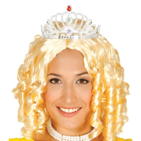 Tiara plateada de princesa