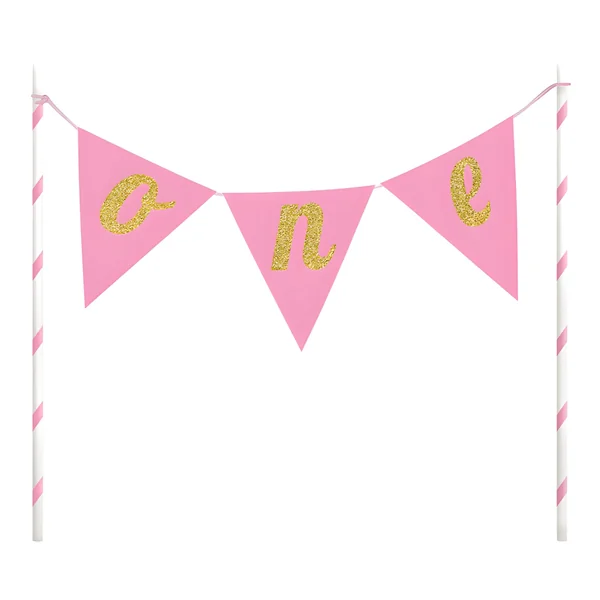 Topper para tarta Pink and Gold de 23 cm