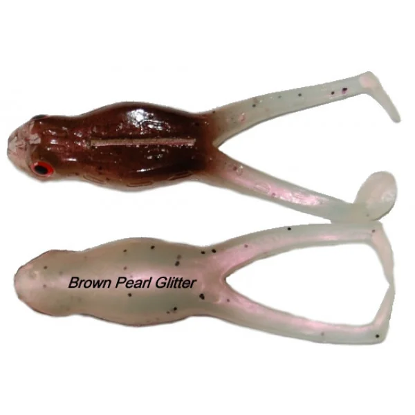 Tournament Baits Frog 5" 24g (2 pack) Brown Pearl Glitter