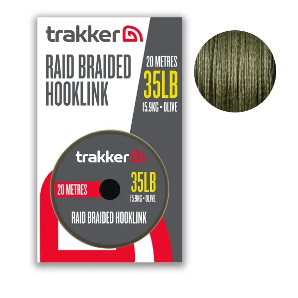 Trakker Raid Braided Hooklink 0.44mm (15.9kg) (20m) - Imagen 4