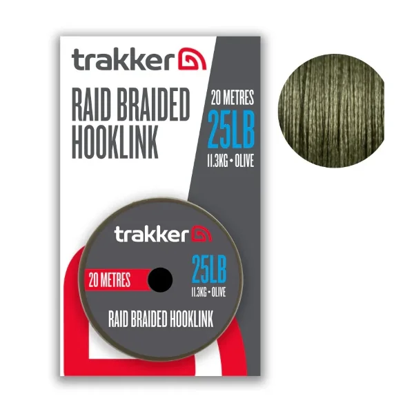 Trakker Raid Braided Hooklink 0.44mm (15.9kg) (20m) - Imagen 8