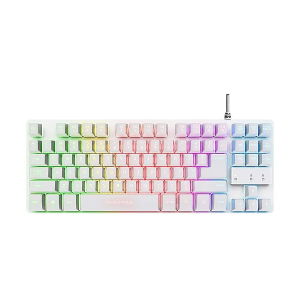 Trust GXT 833W Thado TKL Keyboard - White