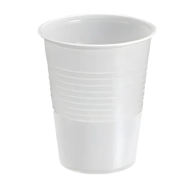 Vasos de 220 ml de plástico blanco - 100 unidades