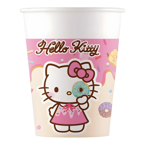 Vasos de Hello Kitty Kuromi de 200 ml - 8 unidades