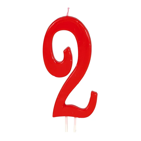 Vela de número roja de 11,5 cm - Imagen 3