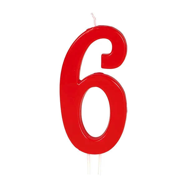 Vela de número roja de 11,5 cm - Imagen 7
