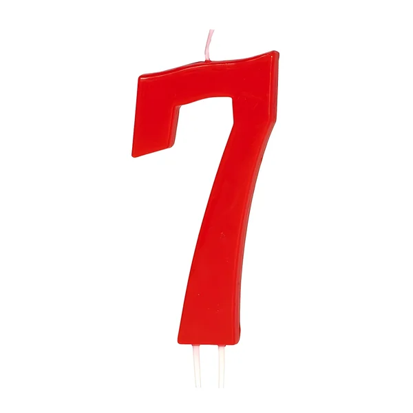 Vela de número roja de 11,5 cm - Imagen 8