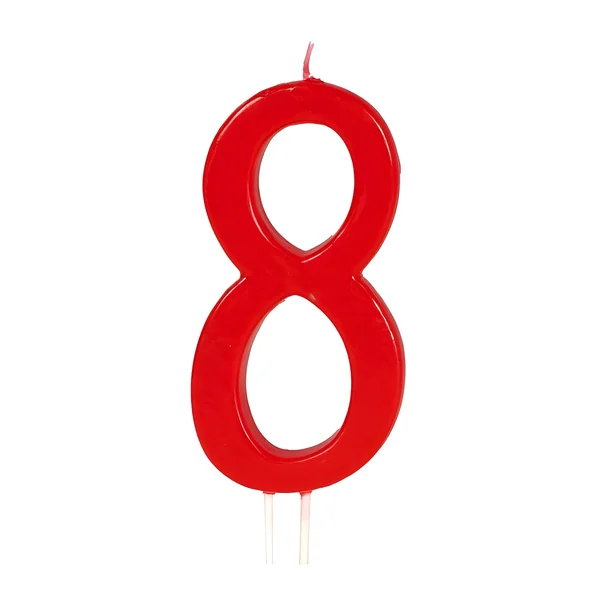 Vela de número roja de 11,5 cm - Imagen 9