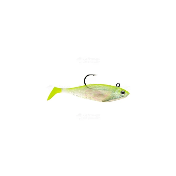 WILDEYE SWIM BAITS SHAD SHINER CHARTREUSE SILVER STORM